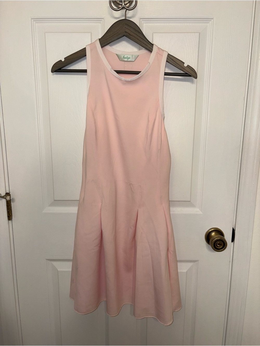 Sleeveless Blush Pink Midi Dress by